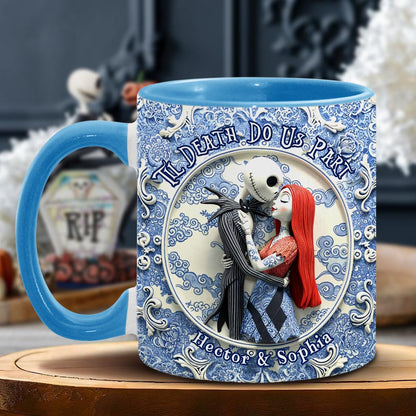 Til Death Do Us Part - Personalized Nightmare Accent Mug