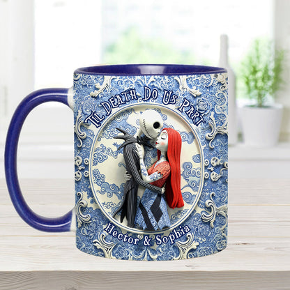 Til Death Do Us Part - Personalized Nightmare Accent Mug