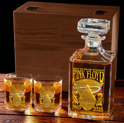 Pink Fl Rock Band - Personalized The Prism Whiskey Decanter Set