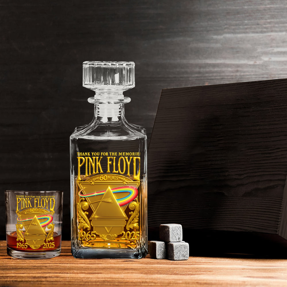 Pink Fl Rock Band - Personalized The Prism Whiskey Decanter Set