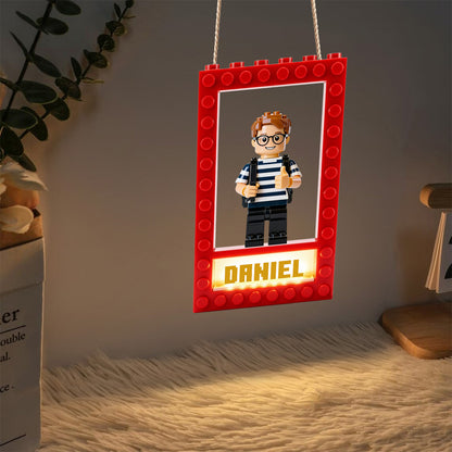 Brick Doorsign - Personalized Kid LED Light Acrylic Sign