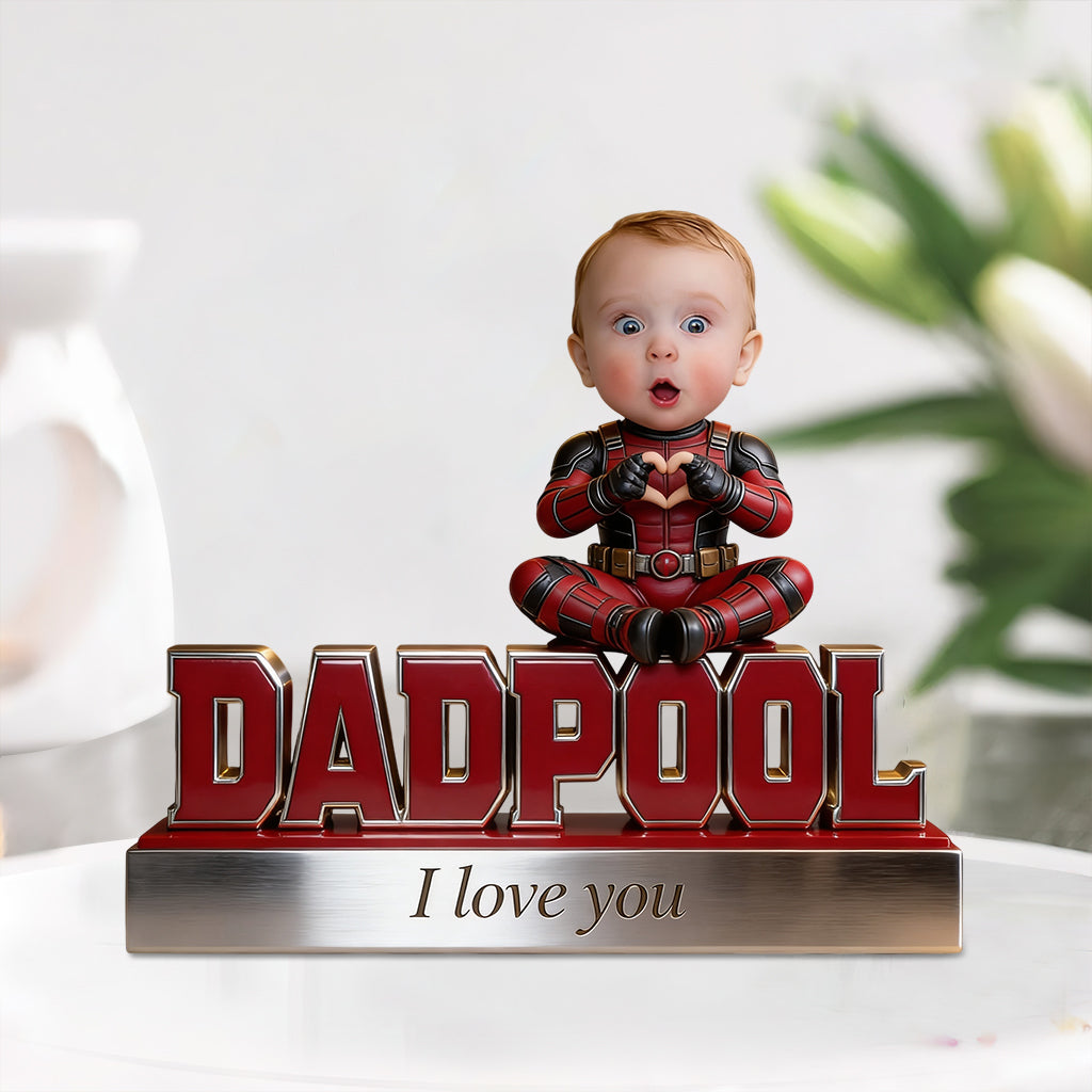 Luxury Dadpool Keepsake - Personalized The Psychopath Custom Shaped Acrylic Plaque