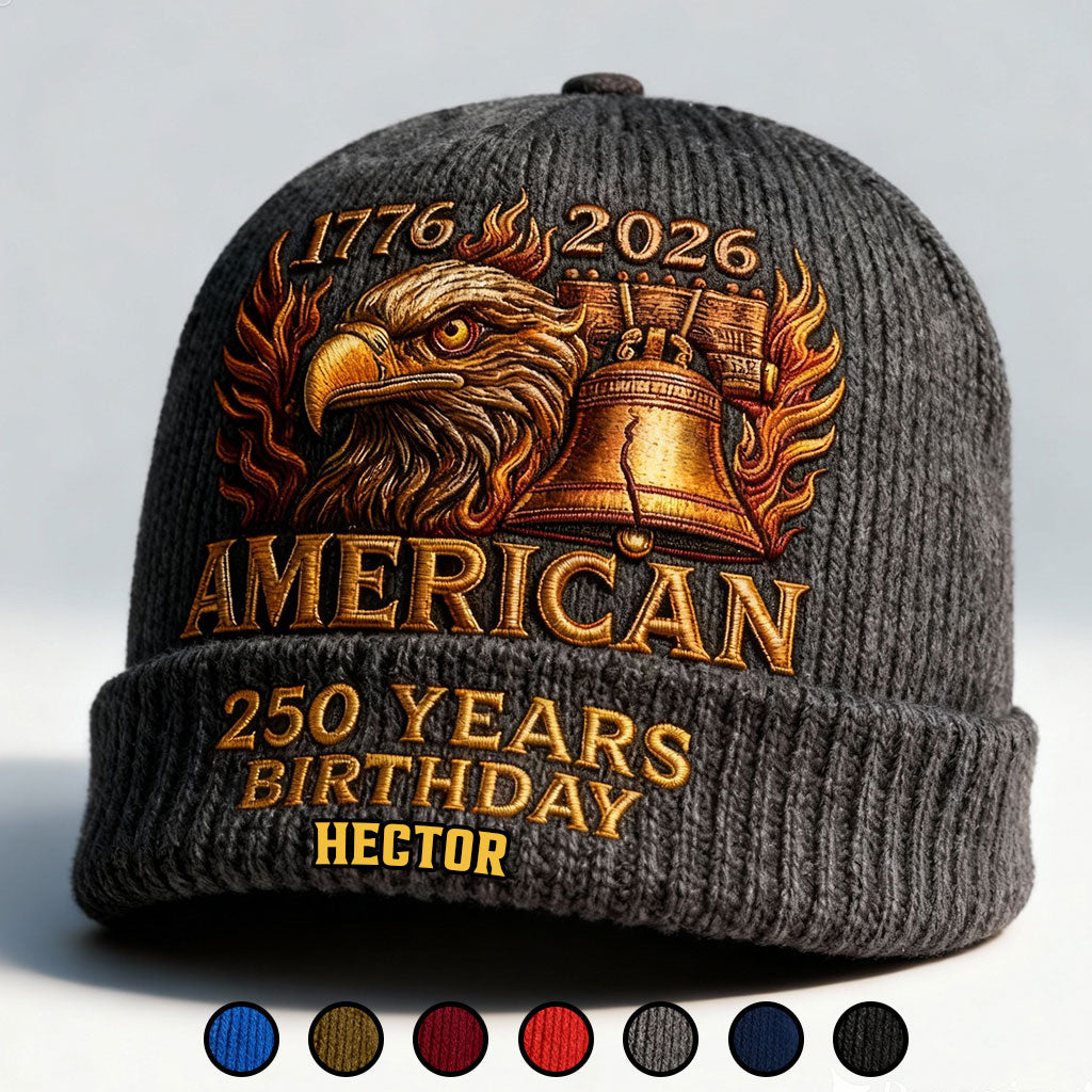 U.S. 250th Anniversary - Personalized Patriot Beanie Hat