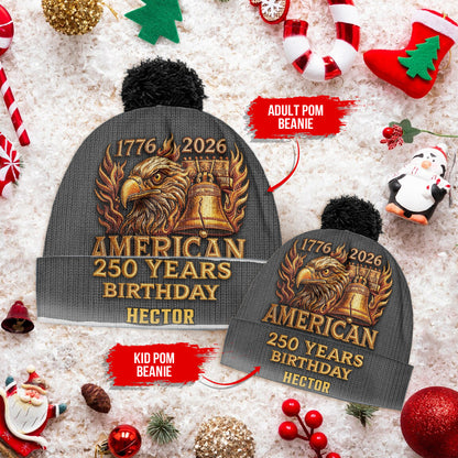 U.S. 250th Anniversary - Personalized Patriot Beanie Hat