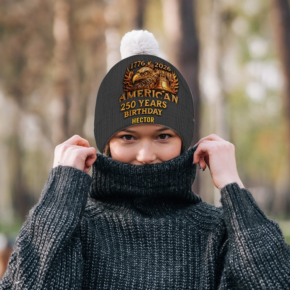 U.S. 250th Anniversary - Personalized Patriot Beanie Hat