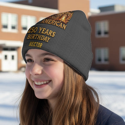 U.S. 250th Anniversary - Personalized Patriot Beanie Hat