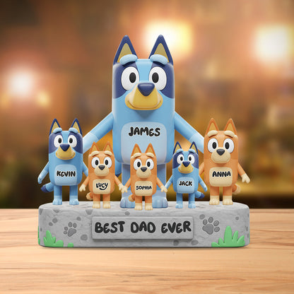 Best Dad Ever - Personalized Father Custom Shaped Acrylic Plaque