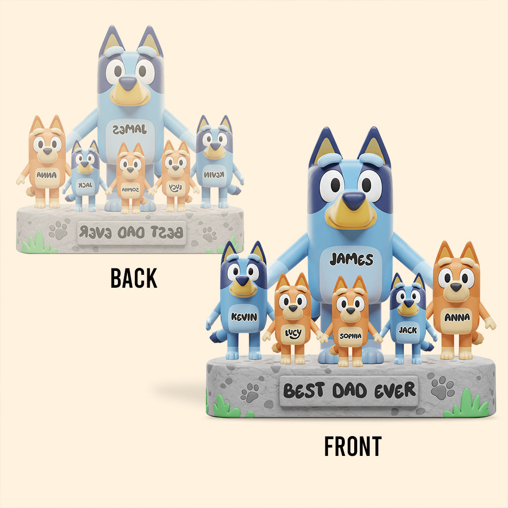 Best Dad Ever - Personalized Father Custom Shaped Acrylic Plaque