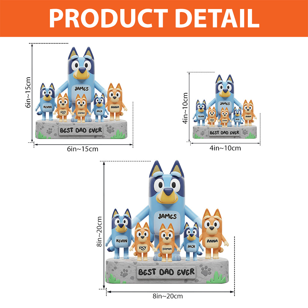 Best Dad Ever - Personalized Father Custom Shaped Acrylic Plaque