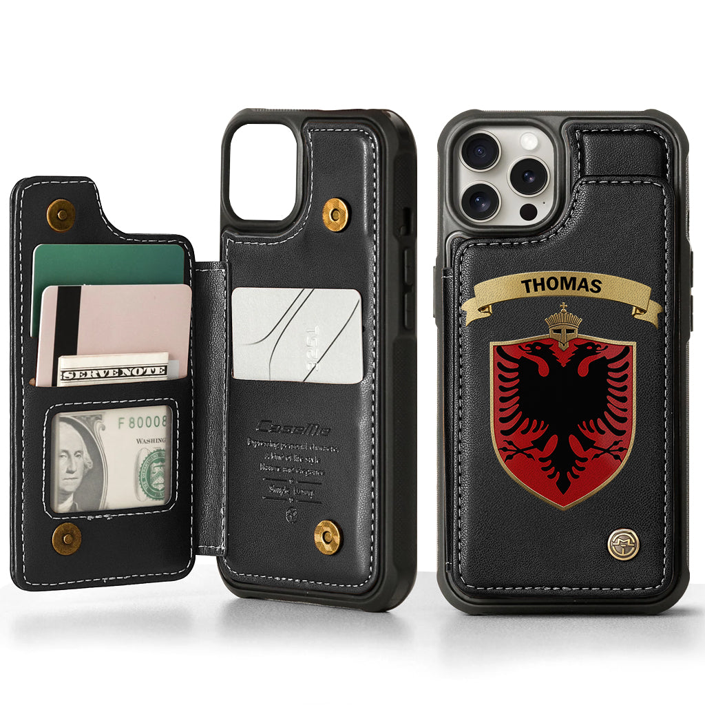 Proud Albania - Personalized Expats Wallet Phone Case