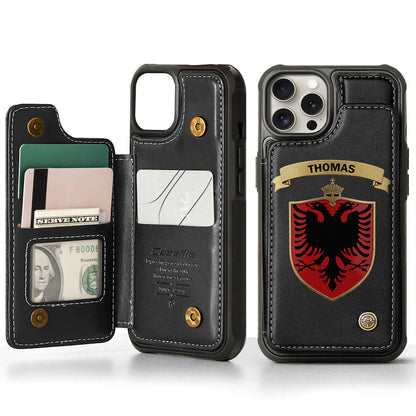 Proud Albania - Personalized Expats Wallet Phone Case