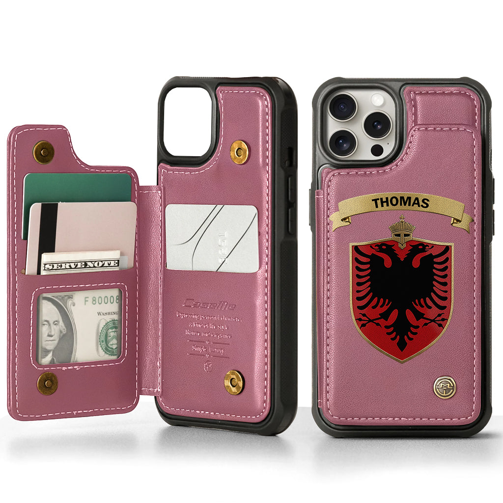 Proud Albania - Personalized Expats Wallet Phone Case