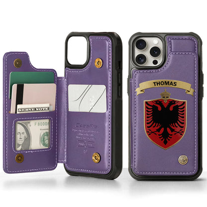 Proud Albania - Personalized Expats Wallet Phone Case