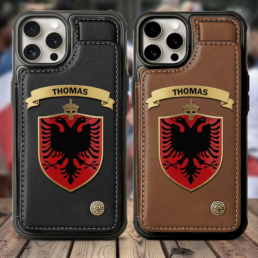 Proud Albania - Personalized Expats Wallet Phone Case