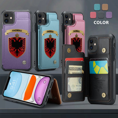 Proud Albania - Personalized Expats Wallet Phone Case