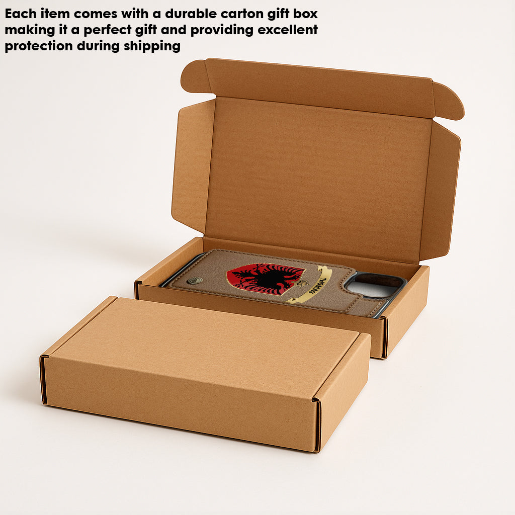 Proud Albania - Personalized Expats Wallet Phone Case