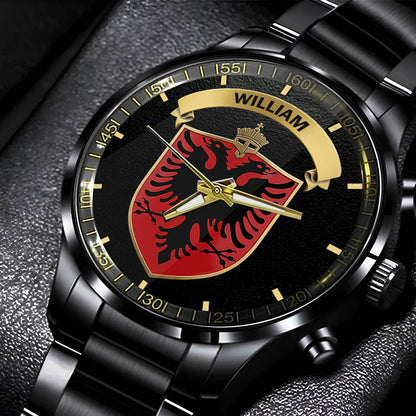 Proud Albania - Personalized Expats Hand Watch