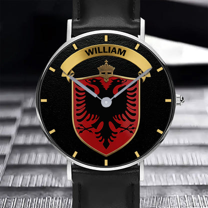 Proud Albania - Personalized Expats Hand Watch