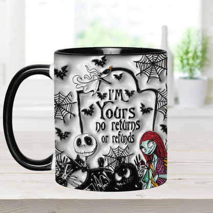 I'm Yours No Returns - Personalized Nightmare Accent Mug