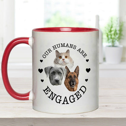 My Humans Are Getting Married Dog Cat - wedding gift for dog lover, cat lover - Personalized Accent Mug