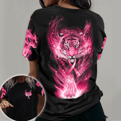 Breast Cancer Awareness Tiger - Breast Cancer Awareness All Over T-shirt and Hoodie 0822