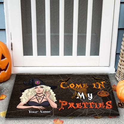 Come In My Pretties - Personalized Halloween Witch Doormat