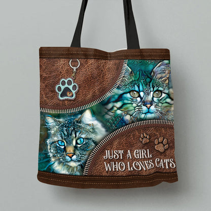 Cat Just A Girl Who Love - Cat Tote Bag 0921