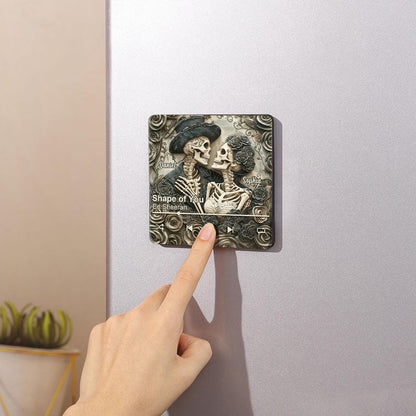Till Death Do Us Part - Personalized Couple Music Fridge Magnet