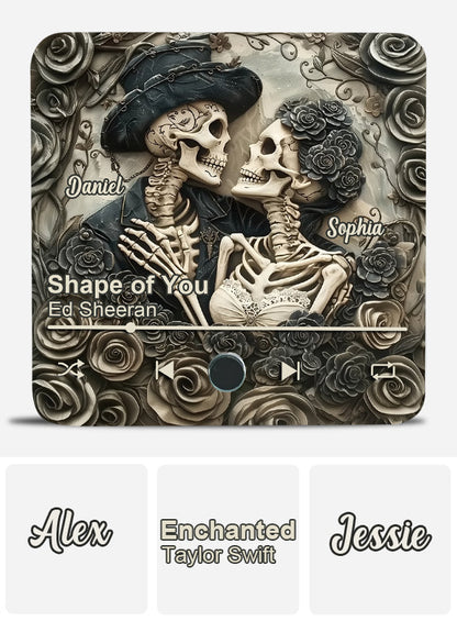 Till Death Do Us Part - Personalized Couple Music Fridge Magnet