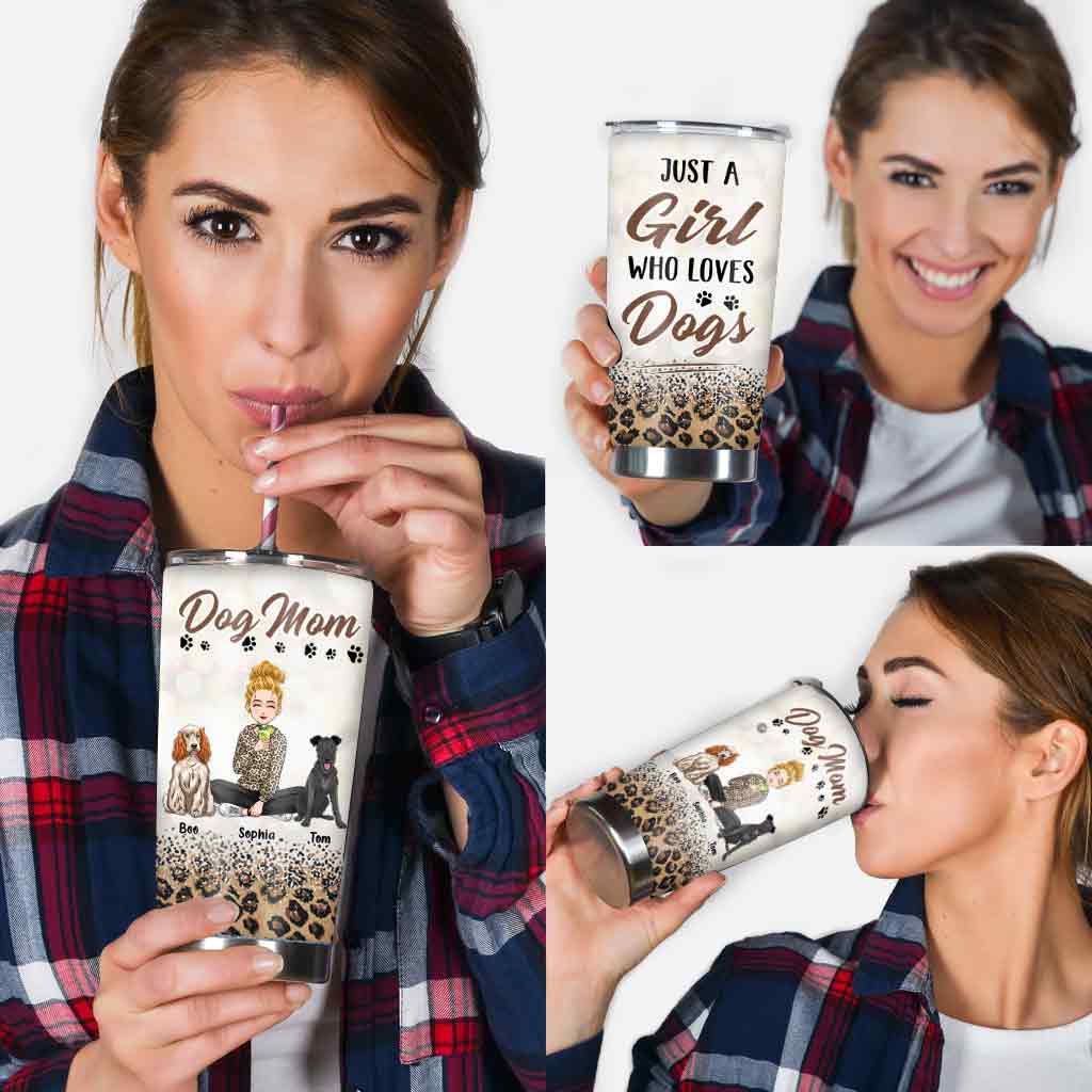 Dog Mom - Personalized Mother's Day Dog Tumbler