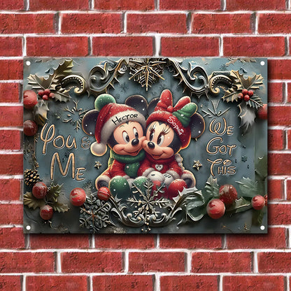 You And Me We Got This - Personalized Mouse Rectangle Metal Sign