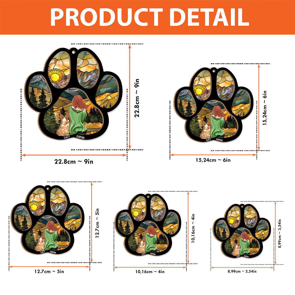 A Girl And Her Dog A Bond That Can't Be Broken - Personalized Dog 2 Layered Window Hanging Suncatcher