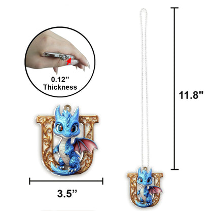 Charming Dragon - Personalized Dragon Car Ornament