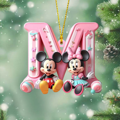Magical Letter - Personalized Mouse Ornament
