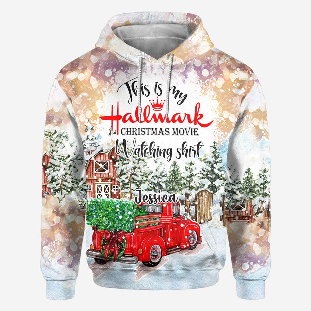 Christmas Movie Watching - Personalized All Over Shirt