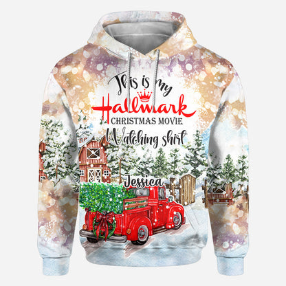 Christmas Movie Watching - Personalized All Over Shirt