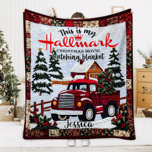 Christmas Movie Watching Blanket - Personalized Blanket