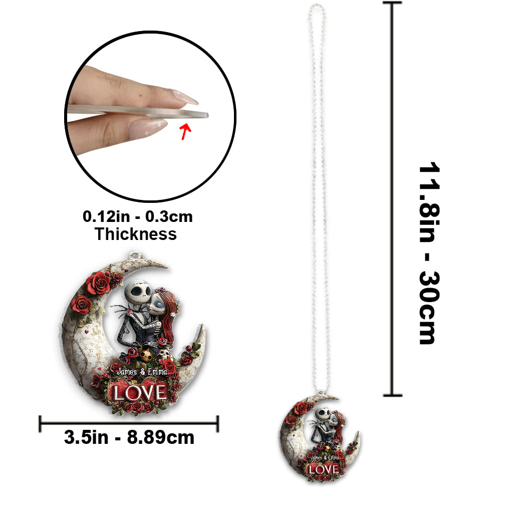 Til Death Do Us Part - Personalized Nightmare Transparent Car Ornament