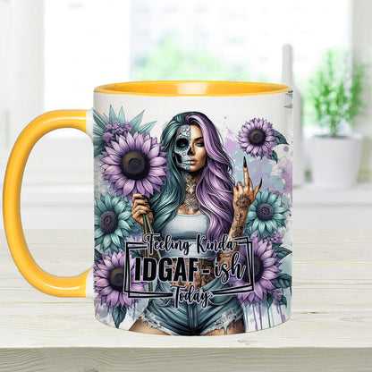 Funny Vocabulary - Personalized Skull Accent Mug