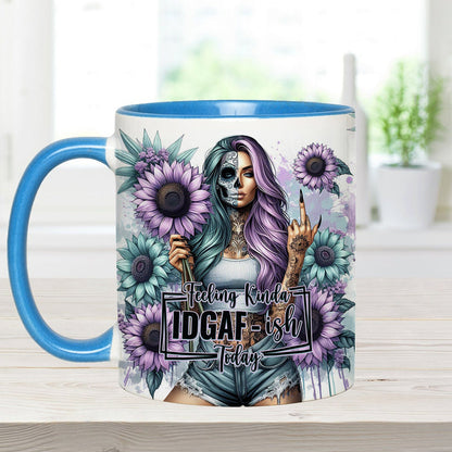 Funny Vocabulary - Personalized Skull Accent Mug