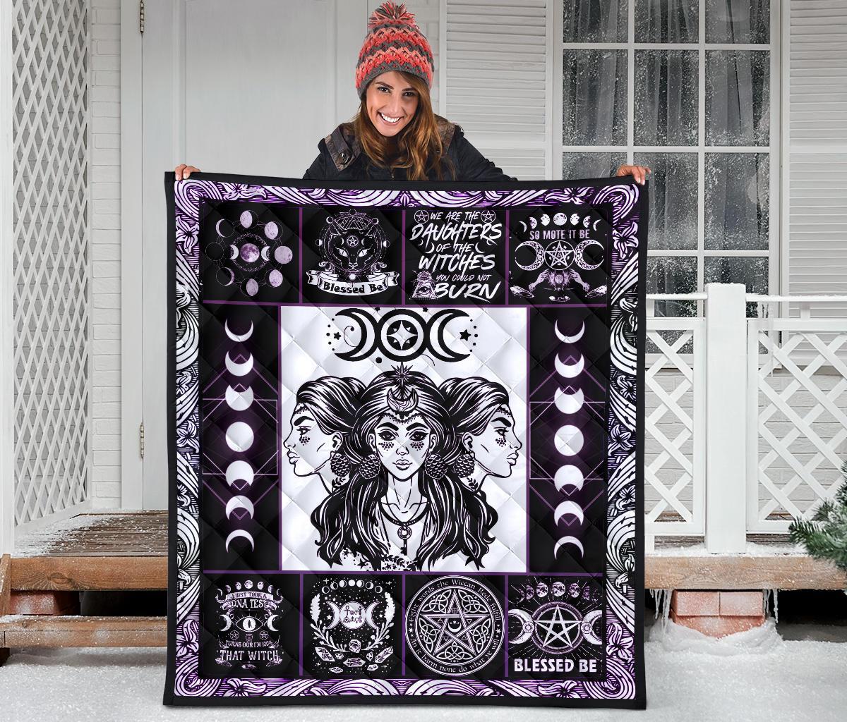 Triple Goddess Wicca - Witch Quilt 0822