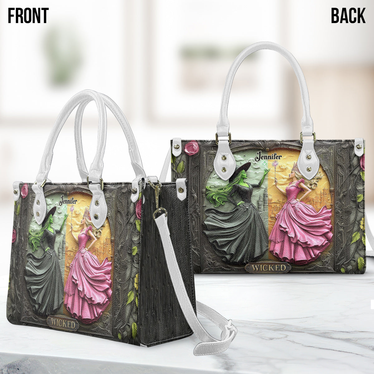 Changed For Good Witch & Princess - Personalized Leather Handbag