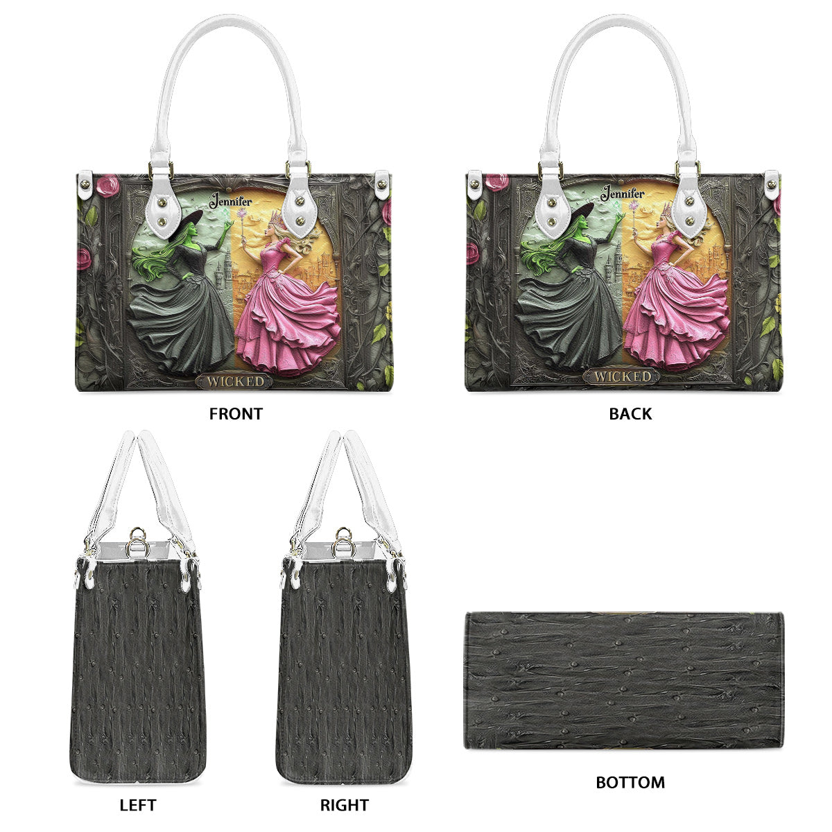 Changed For Good Witch & Princess - Personalized Leather Handbag