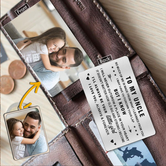 To My Dad - Gift for dad, grandma, grandpa, mom, uncle, aunt - Personalized Wallet Insert Card