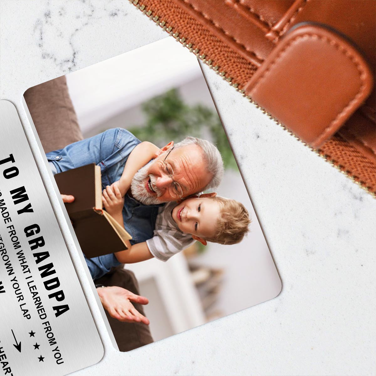 To My Dad - Gift for dad, grandma, grandpa, mom, uncle, aunt - Personalized Wallet Insert Card