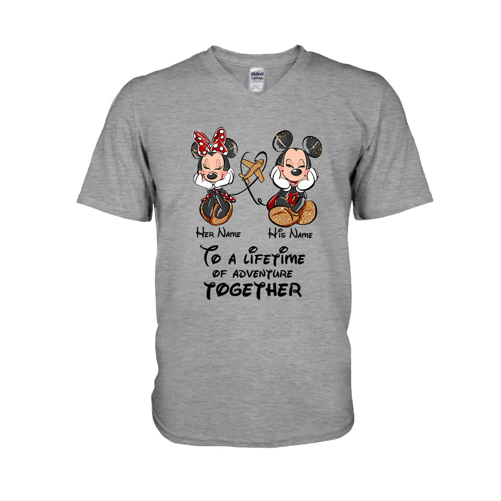 To A Lifetime Of Adventure Together - Personalized Mouse T-shirt and Hoodie