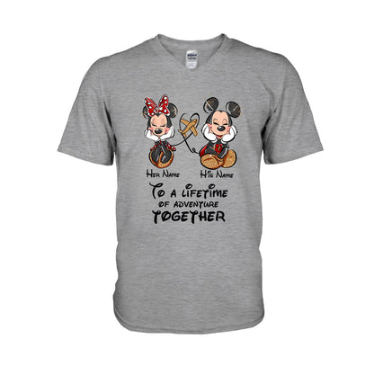 To A Lifetime Of Adventure Together - Personalized Mouse T-shirt and Hoodie