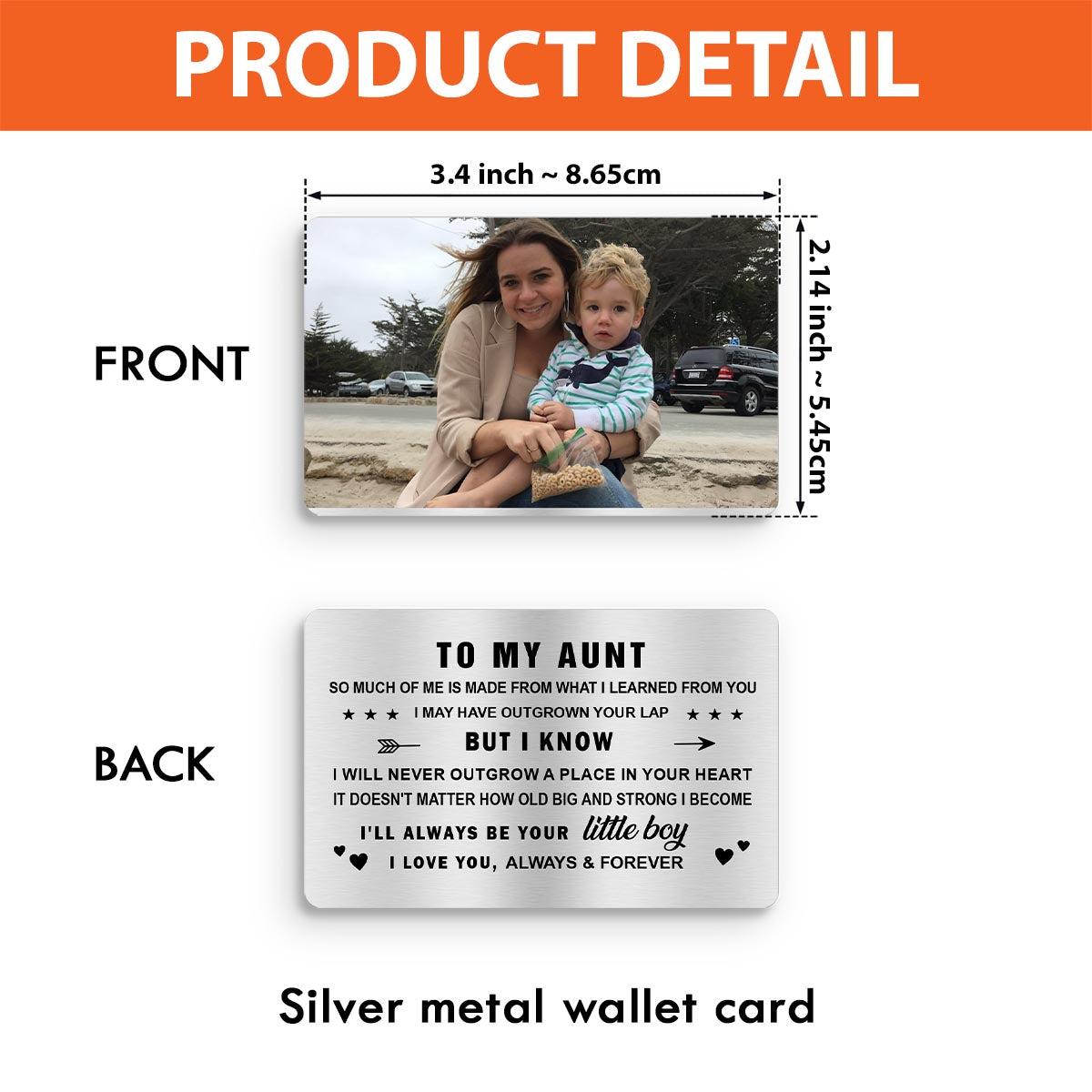 To My Dad - Gift for dad, grandma, grandpa, mom, uncle, aunt - Personalized Wallet Insert Card