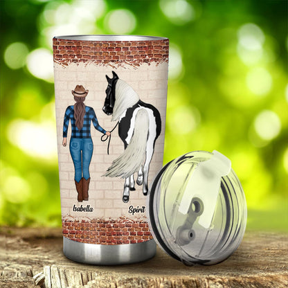 Just A Girl Who Loves Horses - Personalized Horse Tumbler