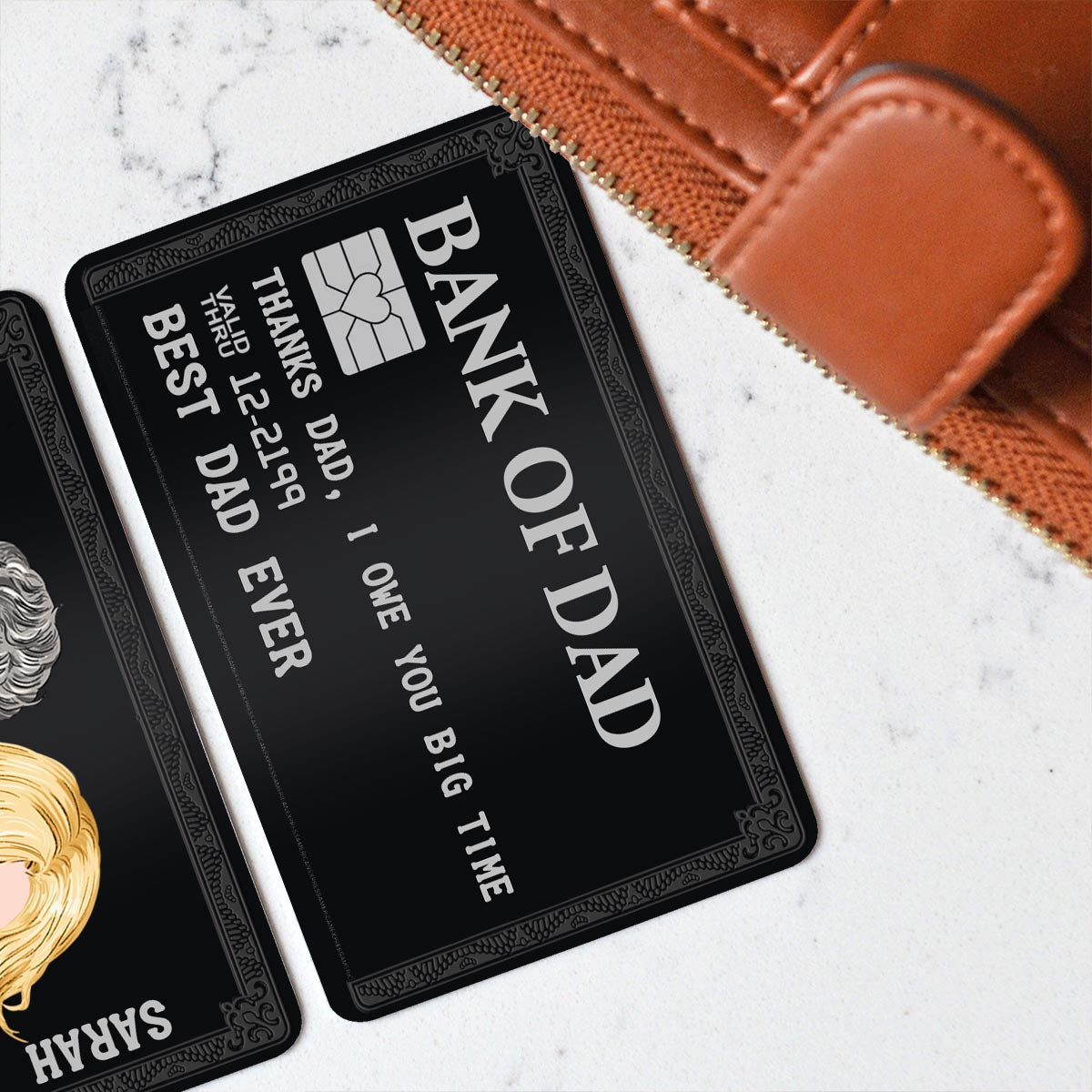 Bank Of Dad - Personalized Father's Day Father Wallet Insert Card